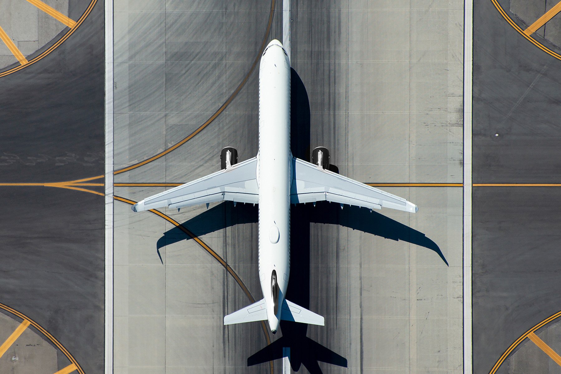 airplane on runway