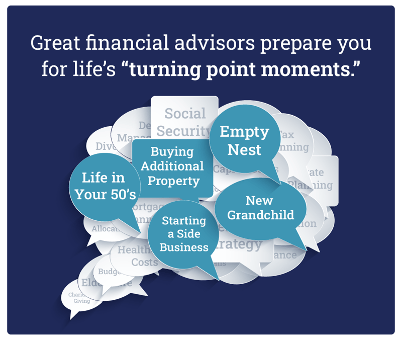 great financial advisors prepare you for life's turning point moments